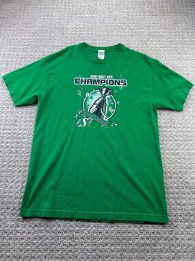 Vintage 2007 Grey Cup Champions Saskatchewan Roughriders CFL Football T-Shirt L